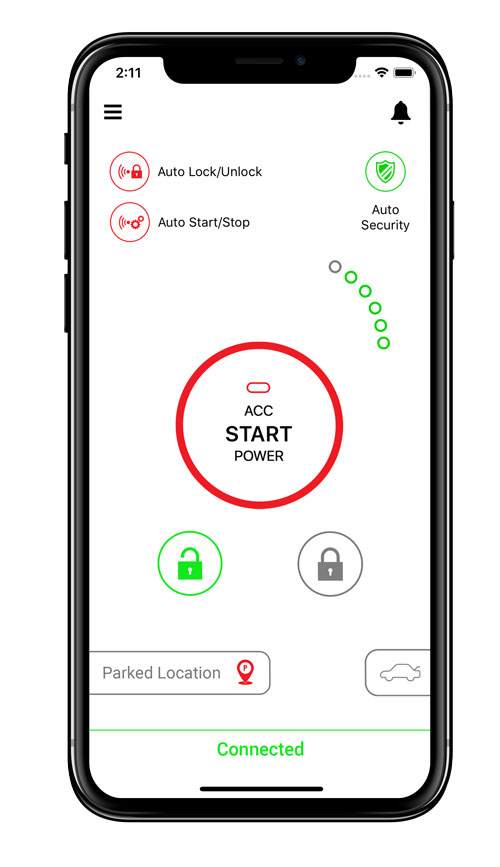 WhatsKey Phone APP controle Automático Start Stop Keyless Entry