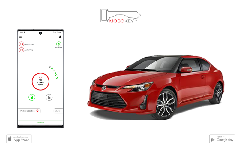 Remote car starter with MoboKey app MoboKey remote starter