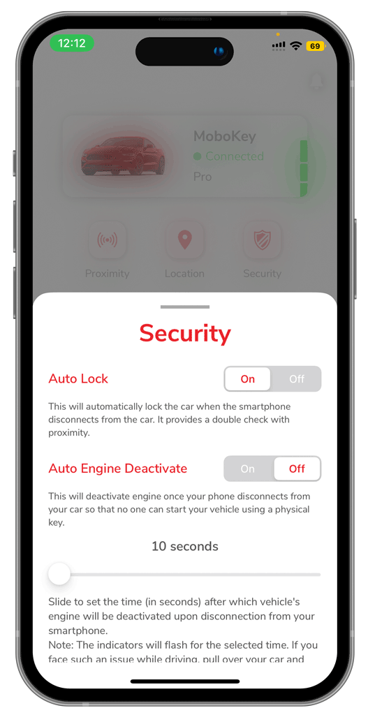 MoboKey Ensures Car Safety: Secure your car.