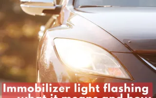 Immobilizer light flashing — what it means and how to fix it